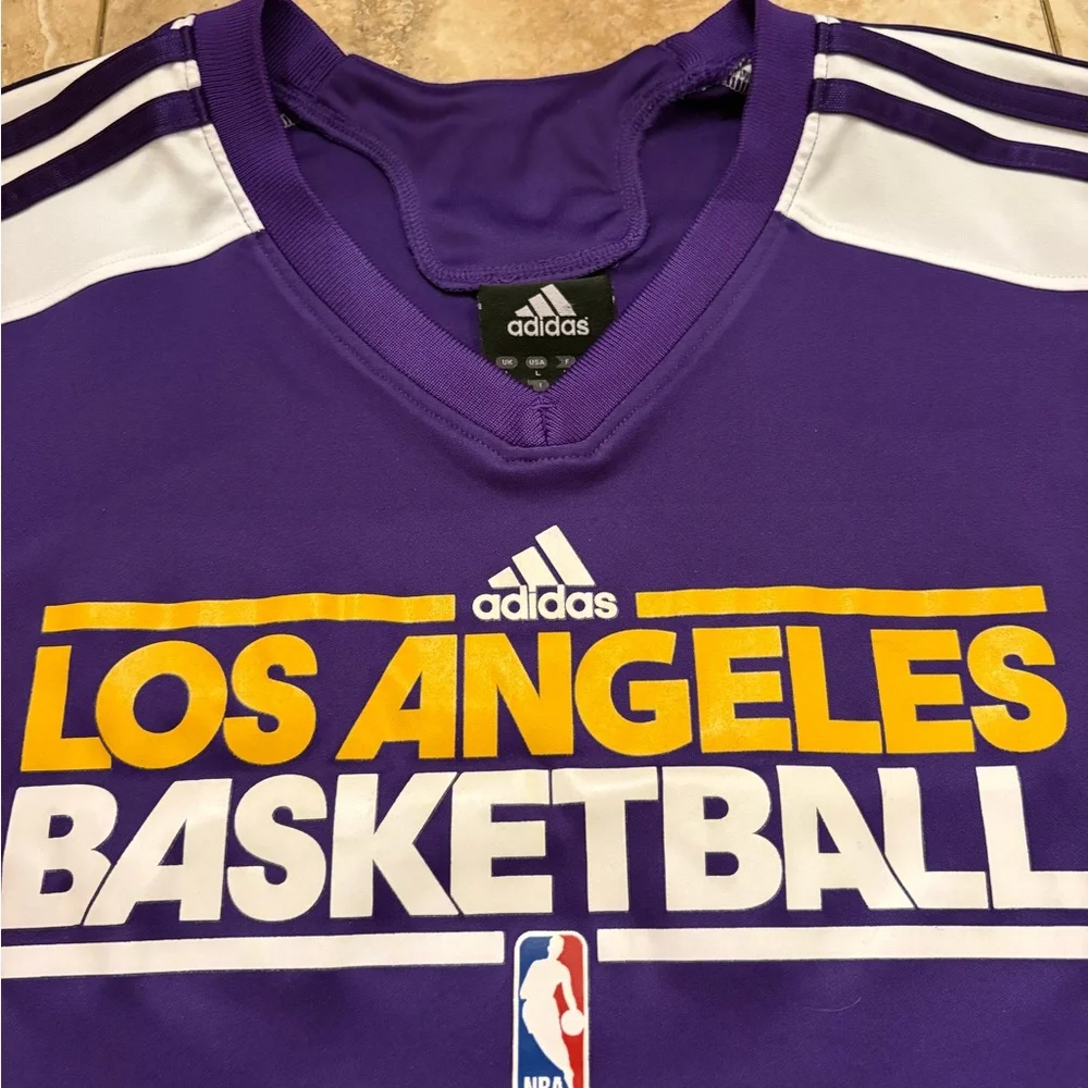 NWOT Vintage Adidas 2009 Kobe Bryant NBA Los Angeles Lakers Shooting Shirt Men L